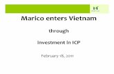 Marico enters Vietnam · Marico & ICP Marico has taken up 85% equity in ICP Equity purchased by Marico from.. Mekong Capital, BankInvest Vietnam & a few individuals Marico (BSE: 531642,