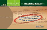 briefing paper english 16 final - Pakistan Nokri · The Constitution of Pakistan has also undergone substantial changes since 1973. However, in the case of Pakistan, the Constitution