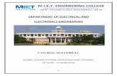 COURSE MATERIAL - MIET · EE6603 POWER SYSTEM OPERATION AND CONTROL L T P C 3 0 0 3 UNIT I INTRODUCTION 9 An overview of power system operation and control - system load variation