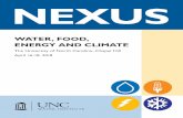 NEXUS - The Water Institute at UNC · 2018-10-15 · NEXUS 2018 11:40 a.m. – 1:00 p.m. Oral Presentations Migration and Mobility SUNFLOWER Dynamically Modeling the Interconnections