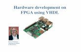 Hardware development on FPGA using VHDLapachepersonal.miun.se/~bentho/ec/download/F1B.pdf · Ports in VHDL Port-declaration is the most important thing in the entity-declaration Each
