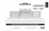 MODULAR CABINET ASSEMBLY INSTRUCTIONS - NapoleonNAPOLEON products are designed with superior components and materials, and are assembled trained by craftsmen who take great pride in
