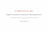 Agile Product Lifecycle ManagementAgile Product Lifecycle Management Installing Agile PLM on WebLogic Server November 2010 v9.3.1 ... This documentation may contain links to Web sites