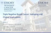Triple Negative Breast Cancer: Subtyping and Clinical ... · Lehmann et al. PloS ONE. 2016. Days. Proportion of patients surviving. TNBC Intrinsic Subtypes and pCR. Masuda et al.