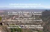 Ultrafast demagnetization of ferromagnetic filmscasa.jlab.org/seminars/2004/slides/hilton_041029.pdfTHz Time Domain Spectroscopy (1 THz Æ4 meV Æ33 cm-1Æ300 µm) • Terahertz frequencies