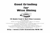 Good Grinding for Wise Dining - University of Hawaii...Good Grinding for Wise Dining Table of Contents - 2 - Handout (In Sheet Protector) Lesson 8: Eating Out – “When eating out,