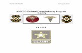 AECP FY 2021 Guidelines draft - recruiting.army.mil FY 2021 Guidelines.pdf · C. In order to be placed on orders with AECP, the service member requires a 72 month enlistment contract