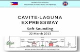 CAVITE-LAGUNA EXPRESSWAY...Project Description 4 Republic of the Philippines Department of Public Works and Highways 47 Km 4-lane tolled expressway from CAVITEX to SLEX Private Sector