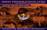 SIKH FEDERATION (UK) · 2018-09-23 · Sikh organisations including the Sikh Federation (UK), announced the imposition of restrictions on Indian government officials in UK Gurdwaras.