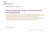 Personal Tax Account research · 2018-07-18 · HM Revenue & Customs Behavioural & Customer Insight Team Personal Tax Account research 3/E03, 100 Parliament St. London, SW1A 2BQ 2
