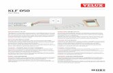 KLF 050 - Velux Come FareVAS 452862-2012-01 N L AC 230 V ~ ANT. ENGLISH: INITIAL SET-UP The interface is used when io-homecontrol ® compatible products are to be controlled by external