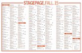 StagePage.FaLL - cdn.ymaws.com · Arlekin Players Theatre October 3 - October 4 617-942-0022 / B4 Remembering The 40’s Reagle Music Theatre October 3 - October 4, 2015 781-891-5600