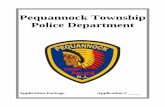 Pequannock Township Police Departmentnumber, for which you are submitting the additional information. 7. The following materials must be submitted with the completed application. You