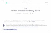 8 Hot Hotels for May 2018...because it’s free and provides valuable benefits . All members get free Wi-Fi and a w elcome amenity standard, plus if you book dir ectly online , you