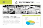Energy Management Solutions Restaurants & Delis · Refrigeration . 1 . Source; data from Energy Information Administration accessed 2008 ... • Replace T12 luorescent lamps and magnetic