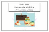 Community Medicineafmdc.edu.pk/wp-content/uploads/2019/10/4TH-YEAR-STUIDE...3 INTRODUCTION Community Medicine is that branch of medicine, which deals with the study of provision of