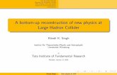A bottom-up reconstruction of new physics at Large Hadron ...theory.tifr.res.in/Research/Seminars/Ritesh_TIFR.pdf · A bottom-up reconstruction of new physics at Large Hadron Collider