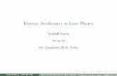 4th December 2014, Praha - cvut.czkfe.fjfi.cvut.cz/~horny/LPA.pdf · 4th December 2014, Praha yech HornVojt(IPP VA CR) Electron Acceleration in Laser Plasma 4th December 2014, Praha