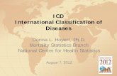 ICD International Classification of Diseases · 2016-01-26 · ICD International Classification of Diseases Donna L. Hoyert, Ph.D. Mortality Statistics Branch National Center for
