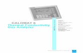 CALOMAT 6 Thermal Conductivity Gas Analyzer Analyzers... · 2 Siemens Catalog Extract PA 10 · October 2001 CALOMAT 6 Application General CALOMAT 6 The CALOMAT 6 gas analyzer is primarily