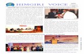 HIMGIRI VOICE ISSUE 4 YEAR 2 NOVEMBER Voice_Y2 I4_November 2018.pdfHIMGIRI VOICE YEAR 2 ISSUE 4 NOVEMBER 2018 e Considering the growing influence of new media and its enormous opportunities,