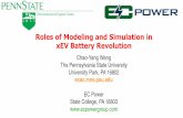 Roles of Modeling and Simulation in xEV Battery Revolution...Roles of Modeling and Simulation in xEV Battery Revolution Chao-Yang Wang ... project recognized by 1st and 2nd DOE CAEBAT