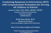 Combining Response to Intervention (RTI) with Comprehensive … · 2013-11-15 · Combining Response to Intervention (RTI) with Comprehensive Evaluation for Serving All Children in
