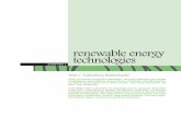 renewable energy technologies · Chapter 7: Renewable Energy Technologies 221 enewable energy sources have been important for humans since the beginning of civilisation. For centuries