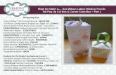 Sue Wilson Lattice Window Fronds Tall Pop Up Lid …...Step 1. This workshop will show you how to make the small cube pop up box . It`s decorated using the Sue Wilson configurations