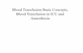 Blood Transfusion Basic Concepts Blood Transfusion in lectures/Anaesthesia... · • Anesthesiologists, the perioperative physicians, are major users of blood and blood products.