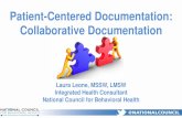 Patient-Centered Documentation: Collaborative Documentation Patient-Centered Documentation: Collaborative