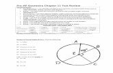 Geometry Chapter 10 Review - somerset.k12.ky.us -- Chapter 11 Test Review...1 Pre-AP Geometry Chapter 11 Test Review Standards/Goals: G.C.4(+)/ D.3.a.: I can identify and define line