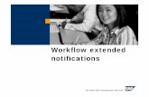 Workflow extended notifications - SAP Archive · 2017-02-23 · Extended Notifications for SAP Business Workflow Notify users about workitems that need to be processed Send workitems