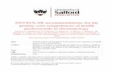 2019 EULAR recommendations for the generic core competences …usir.salford.ac.uk/52013/3/ARD%202019%20EULAR%20Core%20Competencies... · 8. Serviço de Reumatologia, Hospital Garcia