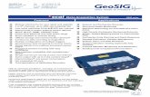 GS scai GMS series Datasheet - GeoSIG Ltd · - User-configurable periodical state of health (SOH) report based on comprehensive test of instrument, which can be requested at any time.