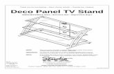 Deco Panel TV Stand - OfficeFurniture.comimages.officefurniture.com/product/pdf/408559.pdf · 2017-05-02 · Desempaque cuidadosamente e identifique cada componente antes de tratar