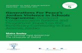 Generations For Peace’s Jordan Violence in Schools ... · GFP’s Jordan Violence in Schools Programme: Gendered Communication Patterns and Programme Impact on the Beneficiary Community