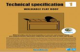 Technical specification 1 - INDEX S.p.A...Technical specification WALKABLE FLAT ROOF 1 Walkable flat roofs (terraces) as a natural extension of the living space are increasingly common