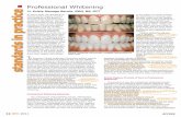 By Kristy Menage Bernie, RDH, BS, RYTBy Kristy Menage Bernie, RDH, BS, RYT Clearly, whitening will provide a tangible improvement in tooth color. p3 Introduction p8 Standard 3. V.