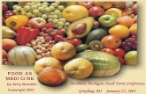 FOOD AS MEDICINE - Imune as Medicine by Jerri Brunetti.pdf · Anti-Oxidant Capacity of Selected Fruits, Vegetables and Spices in ORAC (oxygen radical absorbing capacity) UNITS >3000