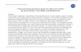 “Thermal Characterization Study of Lithium-Ion Cells” By ... · “Thermal Characterization Study of Lithium-Ion Cells” By Doris Britton, Tom Miller and Bill Bennett Abstract