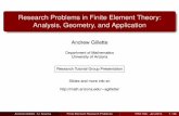 Research Problems in Finite Element Theory: Analysis ...agillette/research/rtg2014-talk.pdfResearch Problems in Finite Element Theory: Analysis, Geometry, and Application Andrew Gillette