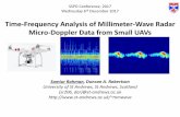 Time-Frequency Analysis of Millimeter-Wave Radar …sspd.eng.ed.ac.uk/sites/sspd.eng.ed.ac.uk/files...• In STFT, there is a trade-off between time and frequency resolution • Different