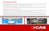 PITAGORA - CAE S.p.A. · PITAGORA is structured as a client/server ambient intelligence architecture; the peripheral staons (RTU) can be connected to the system by public and/or private