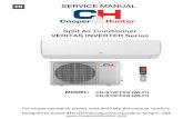 Split Air Conditioner VERITAS INVERTER Series · 2017-06-01 · Split Air Conditioner VERITAS INVERTER Series MODEL: SERVICE MANUAL Designed by Cooper&Hunter International Corporation,