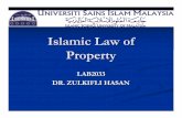 Islamic Law of Property - WordPress.com · governing law of property for Muslims including waqf. Section 25 of the Civil Law Act 1956 stated that the administration of Muslim ’s
