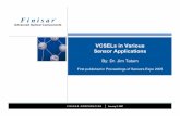 VCSELs in Various Sensor Applications ... Surface flatness measurement FINISAR CONFIDENTIAL MicroE Interferometric