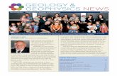 GEOLOGY & GEOPHYSICS NEWSearth.yale.edu/sites/default/files/files/Alumni...Chairman’s Letter David Bercovici (david.bercovici@yale.edu)Dear Friends and Family of Yale Geology & Geophysics,