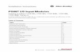 POINT I/O Input Modules - Rockwell Automation · POINT I/O Input Modules 3 Publication 1734-IN051J-EN-E - December 2018 Environment and Enclosure Prevent Electrostatic Discharge ATTENTION: