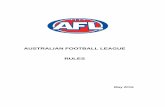 AUSTRALIAN FOOTBALL LEAGUE RULES Tenant/AFL/Files/AFL...21.3 Players May Apply to Arbitrator to Determine Football Payments 98 21.4 Contents of Notice 99 21.5 Service on AFL and the